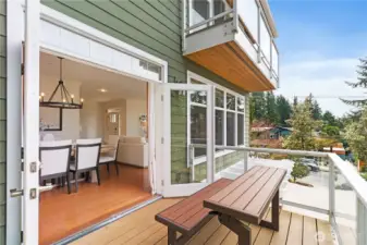 Opens to Dining Area