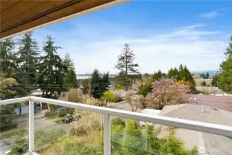 Primary Suite View Deck w/Lake & City Views