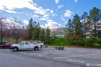 Lower boat launch parking