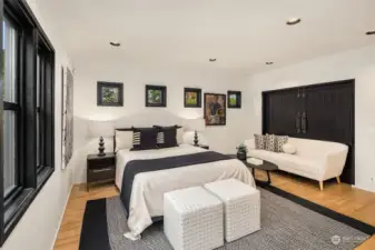 The ADU bedroom offers great options for today's lifestyles.