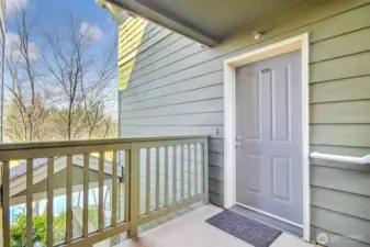 Nature and lake view from entry door step