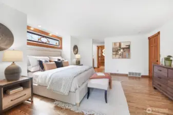 Primary suite on the main floor with en suite.