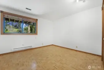 Large lower level bedroom.
