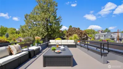 Rooftop Deck With Territorial + Mountain Views.