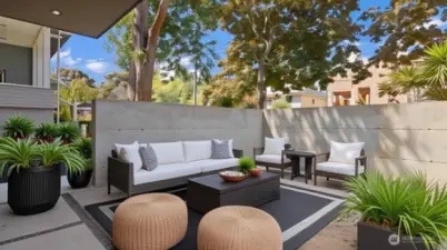 Extend Entertainment And Living Space To Front Patio.