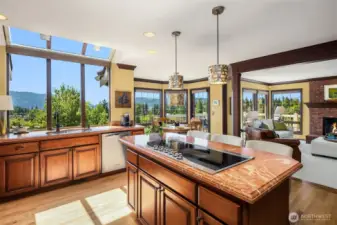Enjoy entertaining in this spacious and open kitchen