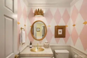 One-of-a-kind powder room!
