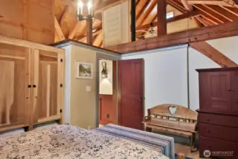 Looking back at the entrance to Bedroom #3. Let's go see the bathroom....