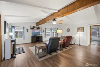 Spacious living room