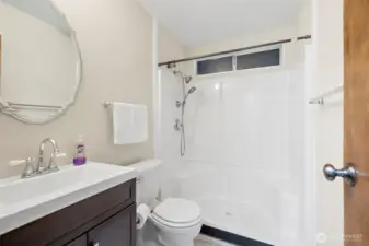 Showers, vanities all modern