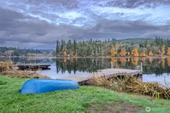 Enjoy these stunning views all year round on your dream home on the lake!