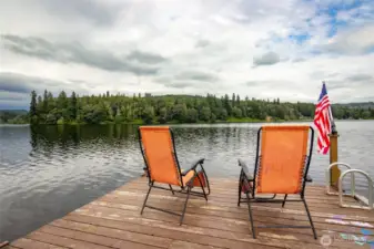 Imagine sipping a glass of wine on your private dock after a long day on the lake!