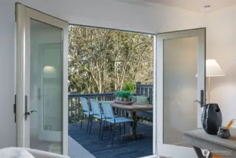 Easy access from kitchen to this incredible deck - dinner al fresco, anyone?