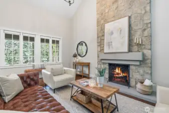 Living Room with Fireplace