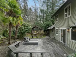 Large Deck in Backyard