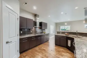 Gourmet kitchen with plenty of cabinets and ample counter space