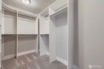Primary closet