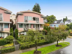 The famous pink condos on Green Lake.  What an amazing location!