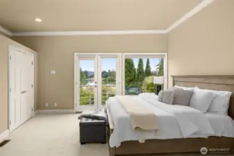 Primary Bedroom with views of Green Lake