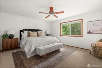 Primary bedroom upstairs.