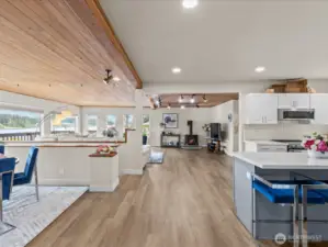 Walking in From the South Side of the Home.  Bay Windows Allow for Countless Water Views and Welcomes the Natural Sunset Light.