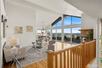 Walls of windows with ample light
