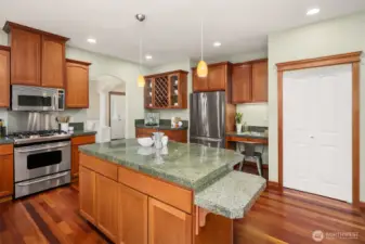 Gourmet kitchen complete with a pantry!