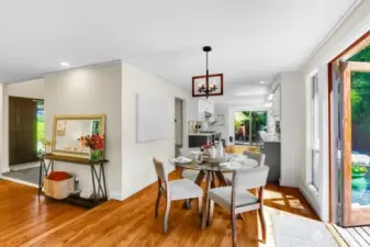 View from Dining Area to Kitchen.