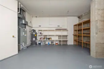 Extra storage space in the utility room
