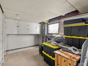 Finish it off for additional living space or just use it as additional storage space.
