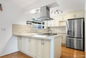 Recently remodeled Kitchen with quartz countertops