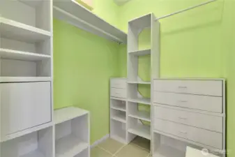 Primary walk-in closet