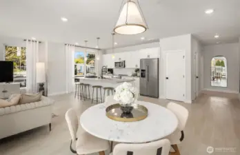 Picture represents model of floorplan, but not actual home.