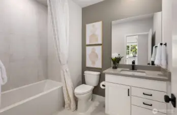 Picture represents model of floorplan, but not actual home.