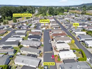 Aerial view of the park.