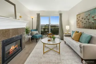 Wonderful Puget Sound views from the living room