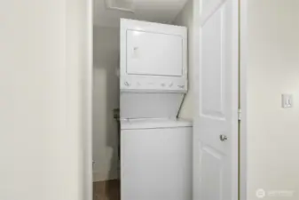 In unit washer and dryer