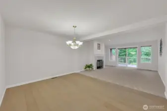 Open Concept Dining and Living Room