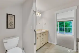 Primary Bathroom with Soaking Tub and Walk-In Shower