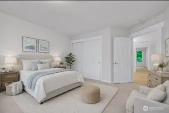 Virtually Staged 2nd Bedroom