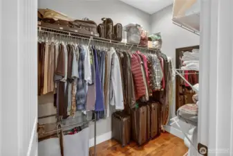 Primary closet.