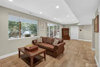 Spacious family room.