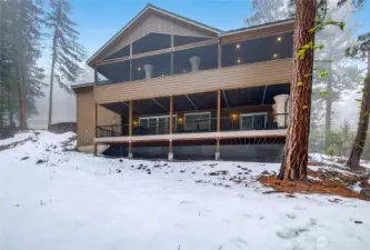 Back of home just steps from creek.