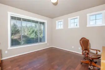 Executive office just off entry