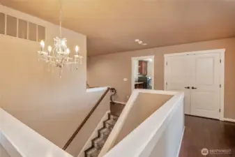 Upstairs Landing with large linen closet