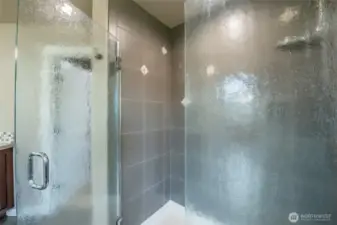 Large walk in shower
