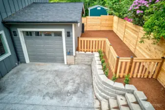 Your own private backyard is fully fenced and yours for your creative imagination.
