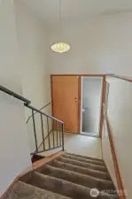 Classic split entry with original light.