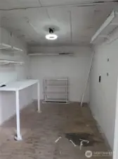 Shed interior
