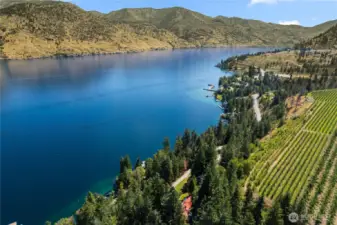 The views looking down lake aren't bad either!